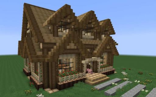 我的世界怎么做房子豪华简单?_我的世界制作房子大全简单