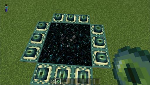 我的世界创造模式末地传送门怎么做?6