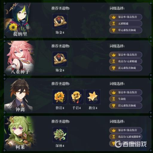 原神3.2提纳里阵容怎么搭配?3