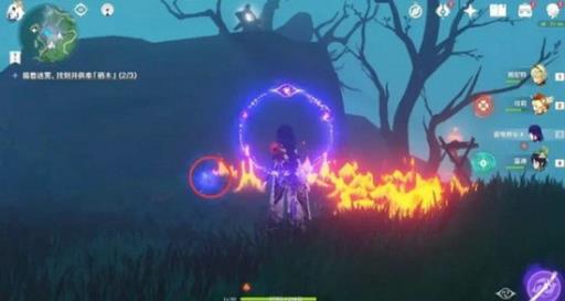 原神的供奉栖木逢岳之野怎么解除屏障?3