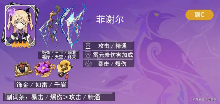 原神萌新必练后台输出角色大全7