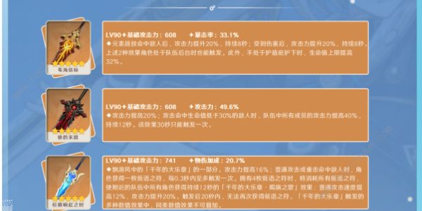 原神菲米尼武器选择攻略2