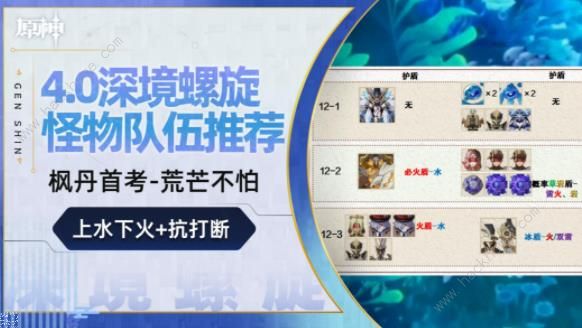 原神1.0深渊攻略_原神1.4深渊怎么打