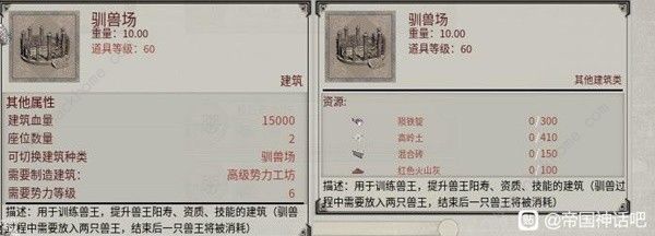 帝国神话兽王怎么培养6