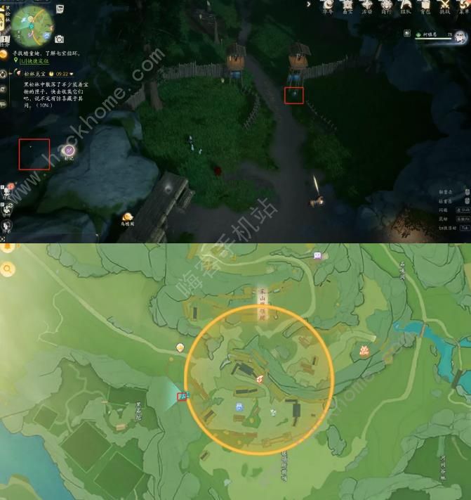 射雕手游黑松林进阶宝藏图位置大全3