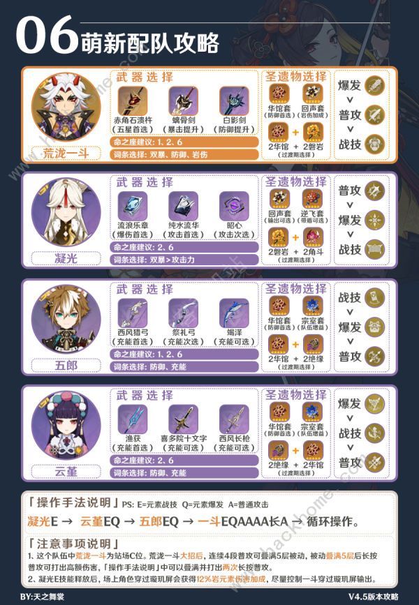 原神4.5卡池角色新手配队攻略7