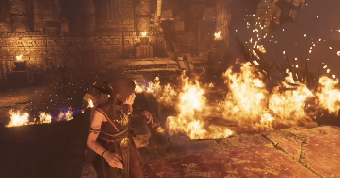 古墓丽影暗影怎么点燃障碍物3