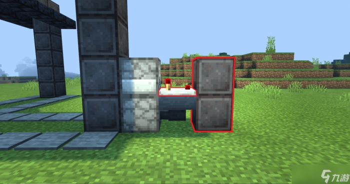 《我的世界》全自动按钮岩浆门建造教学14