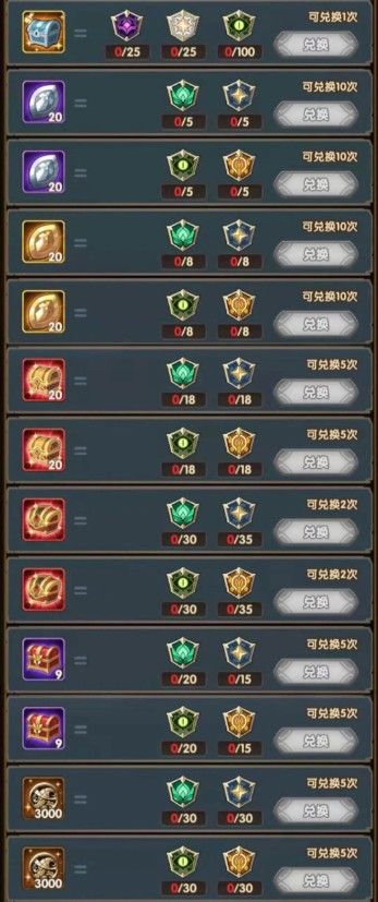 剑与远征演武试炼活动奖励怎么兑换3