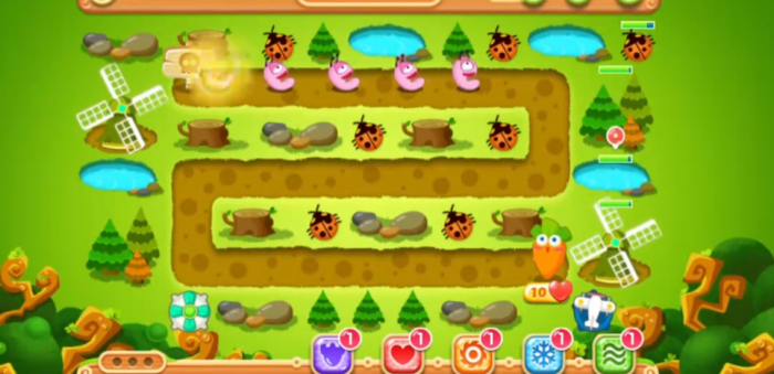 保卫萝卜27关怎么过1