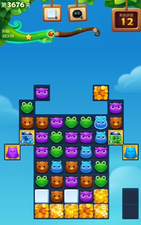开心消消乐3676关怎么过2