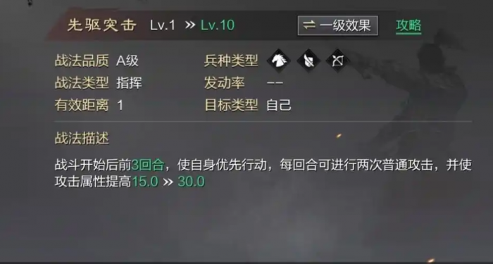 率土之滨先驱突击怎么弄1