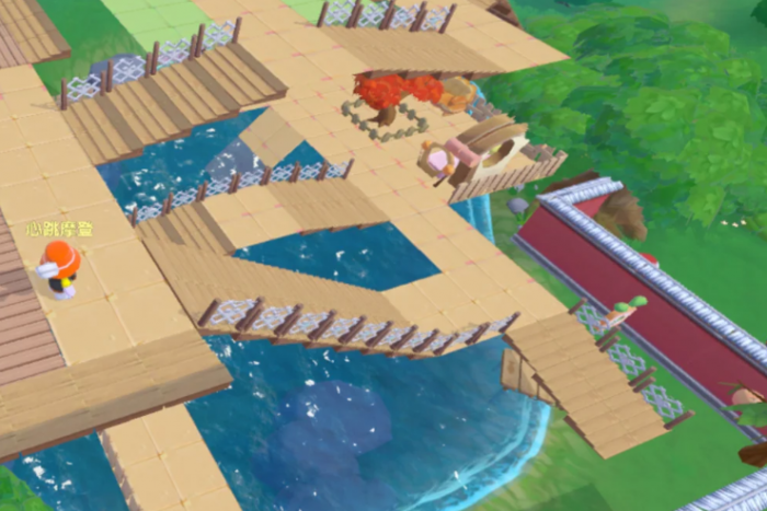 摩尔庄园在池塘里建房怎么做基础2