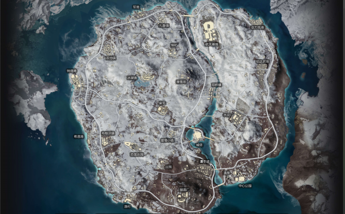 绝地求生雪地地图哪里比较富1