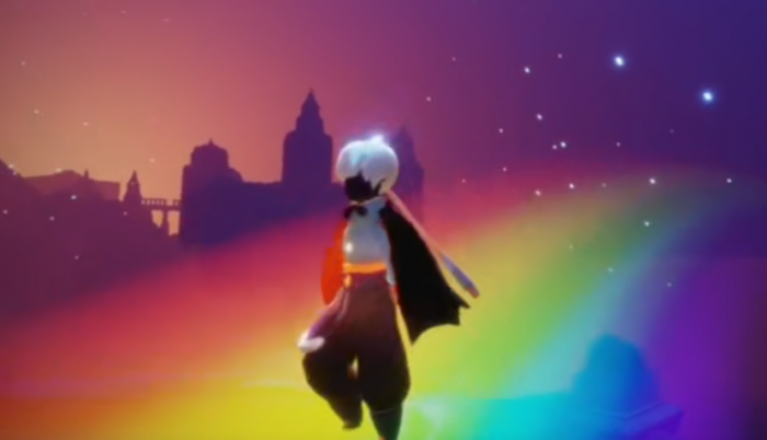 光遇怎么可以搞出可以站的彩虹2