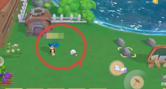 摩尔庄园门口的石块路怎么清理2