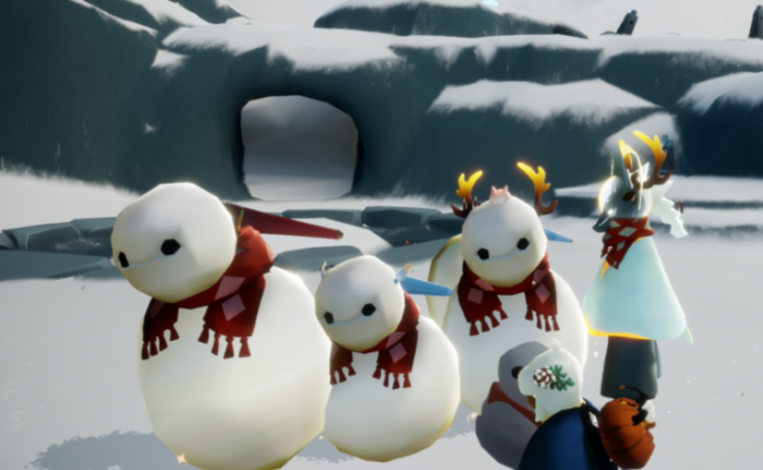 光遇雪人套装怎么搭配2