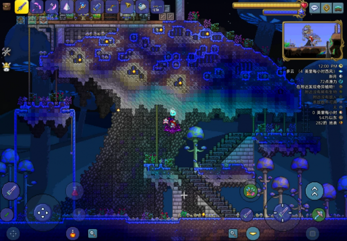 泰拉瑞亚发光蘑菇群落在哪3