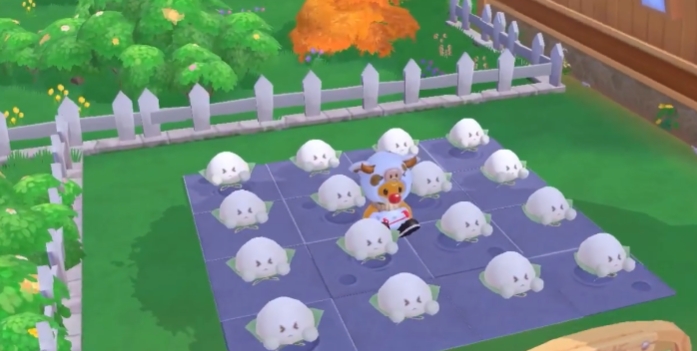 摩尔庄园地砖买完怎么铺2