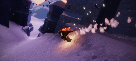 光遇里峡谷的黑脸面具怎么玩2