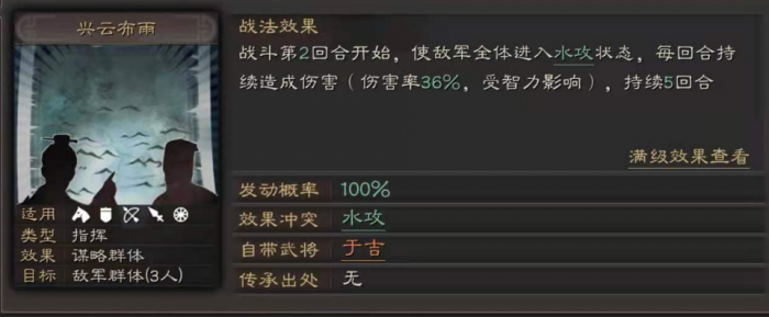 三国志战略版水攻战法有什么1