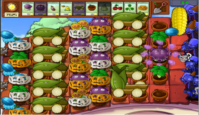 植物大战僵尸无尽版怎么布阵屋顶2