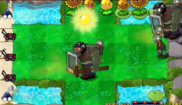 版植物大战僵尸57怎么过1