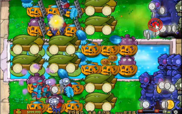 植物大战僵尸无尽怎么搭梯子的1