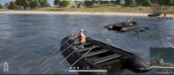 绝地求生坐船如何开枪1